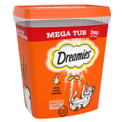 DREAMIES Cat Treats With Chicken 350g MegaTub (P)
