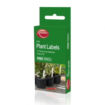 Ambassador Plant Labels & Pencil Pack 50 4Inch